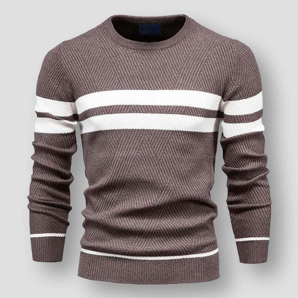 Alex | Gestreifter Strickpullover