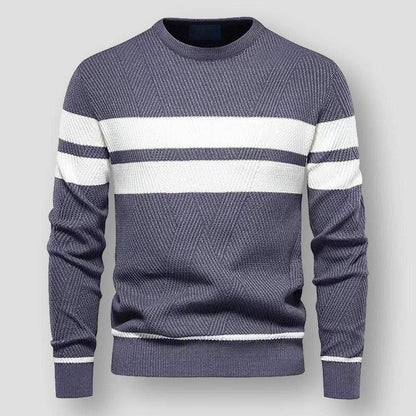 Alex | Gestreifter Strickpullover